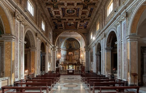 Rome, Roma, Forum Romanum, Basilica Santa Francesca Romana al Palatino, Santa Maria Nova, interior