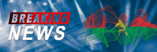 Burkina Faso Breaking News, Smoke Flag Background