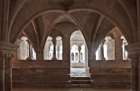 Cistercian monastery founded in 1148, cloister, chapter house View of the cloister