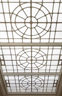 Interior rooms empty during the 2016 renovation by Winfried Brenne Architekten, large hall with