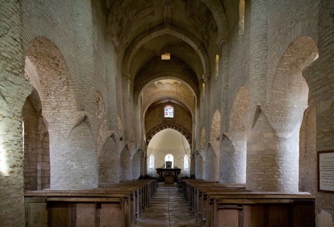 Nave facing east, 12th century, St., Sankt, Saint