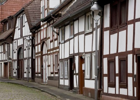 Holzminden Grabenstraße old half-timbered houses