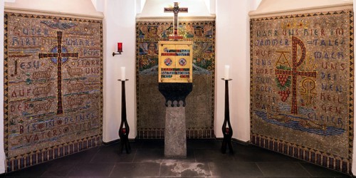 Built between 1889 and 1891, chancel with mosaics, St., Sankt, Saint