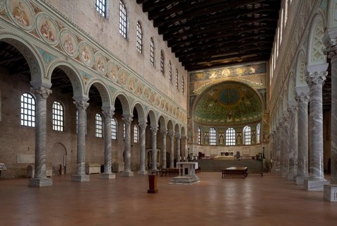 Ravenna, Basilica di Sant' Apollinare in Classe, view to the north-east