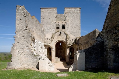 Nave to the east, view to the choir tower, St., Sankt, Saint