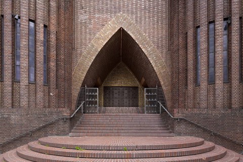 Berlin, church on Hohenzollerndamm, built 1931-1932 by Fritz Höger
