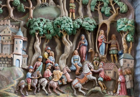 Altarpiece from 1667, Legend of Genoveva of Brabant, St., Saint, Saint