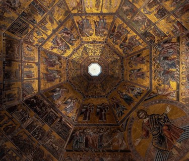 Florence, Florence, Piazza del Duomo, Baptistery of San Giovanni, dome, mosaic probably by Venetian
