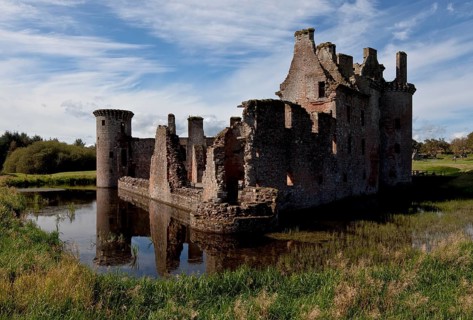 Caerlaverock Castle near Dumfries
