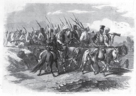 Military and mutiny, tantia topee's soldiery, India, Asia