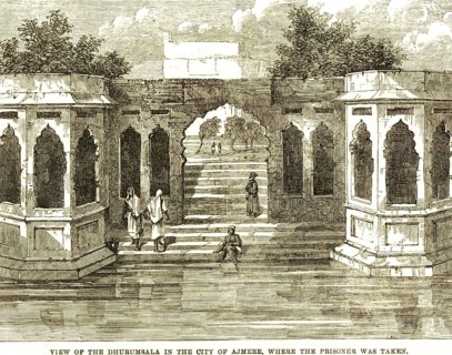 View of dhurumsala in the city of Ajmer, where the prisoner was taken, Rajasthan, India, Asia