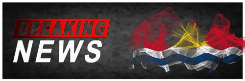 Kiribati Breaking News, Smoke Flag Background