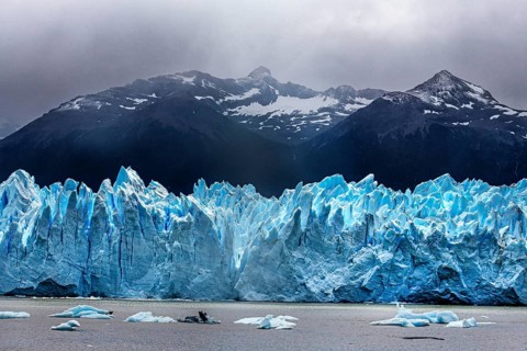 Perito Moreno Glacier, glacier tongue, glacier break, Los Glaciares National Park, Santa Cruz,