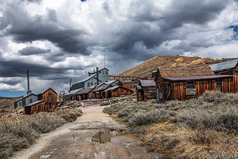 Gold rush ghost town, Bodie, California, USA, North America