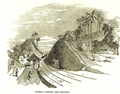 Kurla cutting and station, 4th June 1853, Bombay now Mumbai, Maharashtra, India, Asia