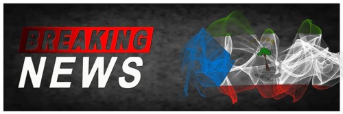 Equatorial Guinea Breaking News, Smoke Flag Background