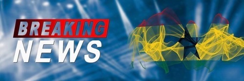Ghana Breaking News, Smoke Flag Background
