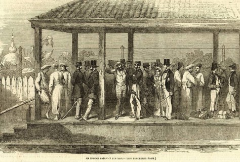 An Indian railway station, India, Asia