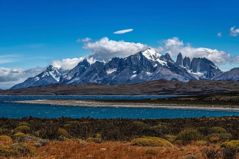 Lago Pehoe, Torres del Paine National Park, Patagonia, Chile, South America