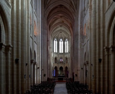 Senlis, Cathedral Notre-Dame, view to the east, St., Saint, Saint
