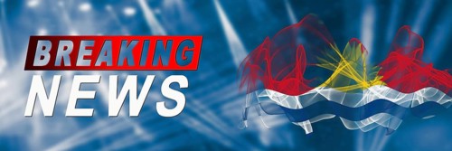 Kiribati Breaking News, Smoke Flag Background