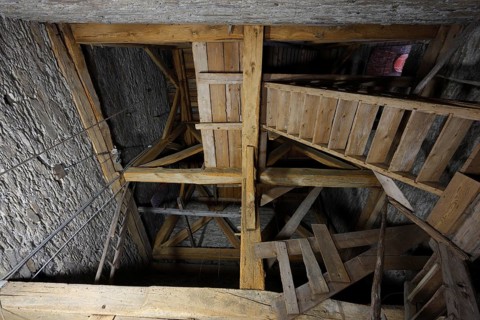 West tower, chair under the belfry, staircase church St., church St., St., St., Saint