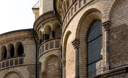 View of the cloverleaf choir from the north-east, St., Sankt, Saint