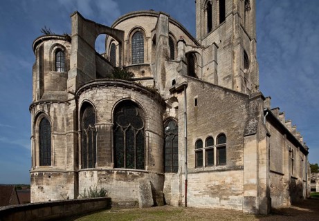 Saint-Leu-d'Esserent, Abbatiale St-Nicolas, partial view from south-east, St., Sankt, Saint