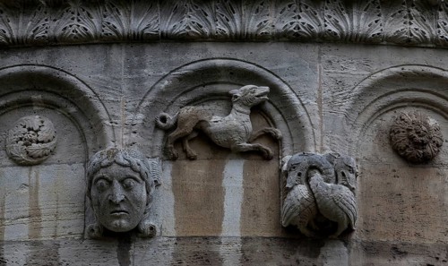 Main apse, hunting frieze, southern third, dog, St., St., Saint