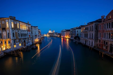 View from the Ponte dell'Academia onto the Grand Canal and the Basilica di Santa Maria Della