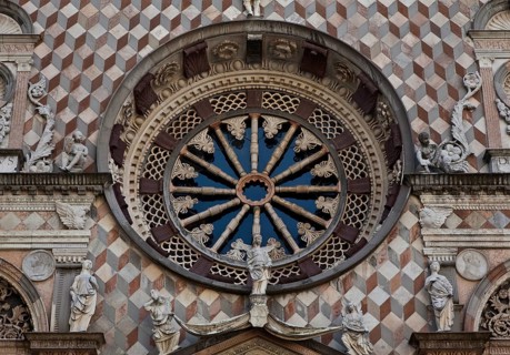 Italy Bergamo 89428 Colleoni Chapel built from 1472 to the beginning of the 16th century Facade