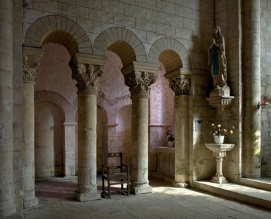 Saint Blaise village church, The Romanesque church was built in the 12th century in the style of