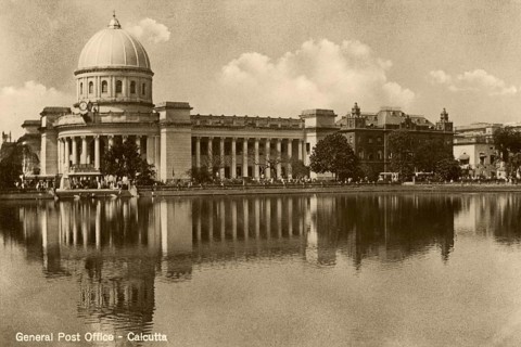 Postcard of General Post office, Calcutta Kolkata, West Bengal, India, Asia