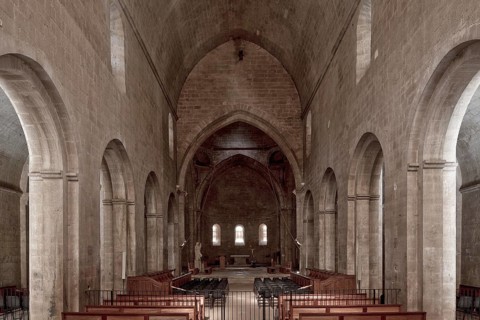 Cistercian monastery founded in 1148, church built from 1150, view to the north, St., Sankt, Saint