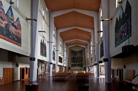 Built by Gio Ponti in 1961-64, interior facing east, St., Sankt, Saint