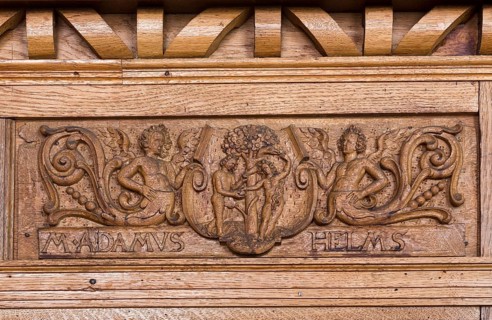 Scharbausaal, dormitory of the Franciscan monks, remodelled in 1618 - 1619 and furnished with