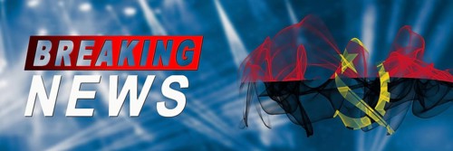 Angola Breaking News, Smoke Flag Background