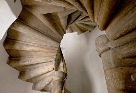 Double spiral staircase from 1499