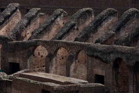 Brick masonry substructures for the spectator stands
