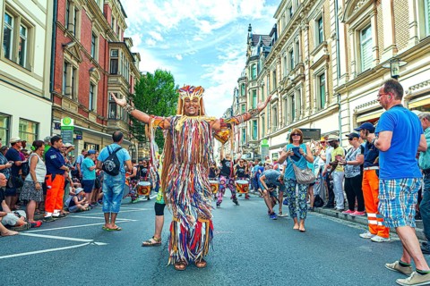 The International Samba Festival in Coburg, Germany, Europe