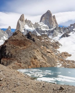 Mount Fitz Roy, Laguna de los Tres Trail, El Chaltén, Santa Cruz Province, Argentina, South America