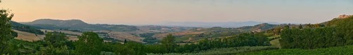 The old town of Montepulciano with the Church of Madonna di San Biagio, Tuscany, Italy, Europe