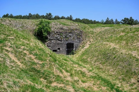 Fort de Vaux, French fortress from the First World War, Verdun battlefield, First World War,