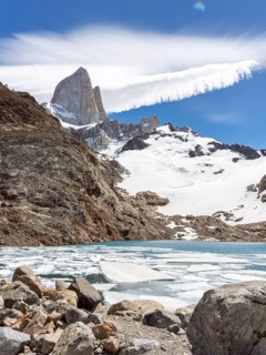 Mount Fitz Roy, Laguna de los Tres Trail, El Chaltén, Santa Cruz Province, Argentina, South America
