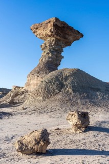 El Hongo (the mushroom), Ischigualasto Provincial Park, Villa San Agustín, San Juan Province,