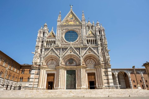 Cathedral of Siena, Cattedrale di Santa Maria Assunta, main church of the city of Siena, Tuscany,