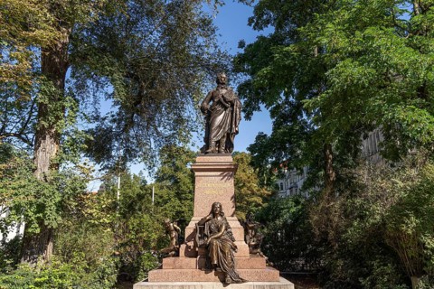 The Mendelssohn Monument in Leipzig, Saxony, Germany, Europe