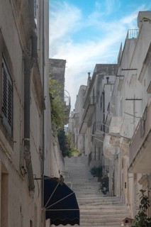 Ostuni Old Town, Stairway, Ostuni, Apulia, Italy, Europe