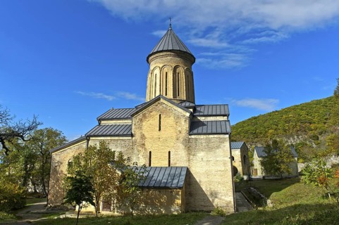 St Nicholas Dome Church, main church in the Qintsvissi Monastery, Inner Kartlia region, Georgia,