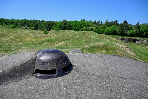 Fort de Vaux, French fortress from the First World War, Verdun battlefield, First World War,